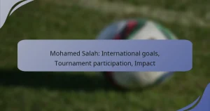 Mohamed Salah: International goals, Tournament participation, Impact